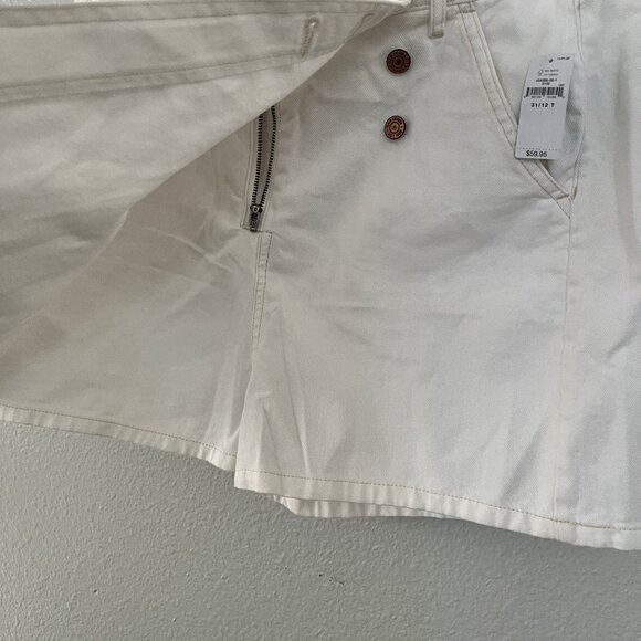 GAP White Denim Wrap Mini Skort – Size 31 – NWT - Picture 5 of 10